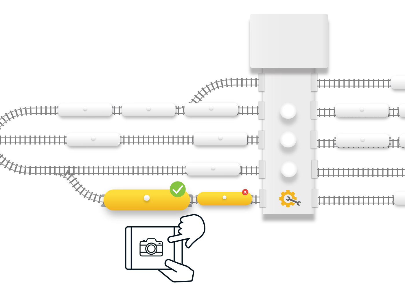 Inbound and outbound railcar inspections are quickly and easily conducted on our tablet, fully customizable based on customer requirements. Inspection data is automatically uploaded and associated with your rail assets.